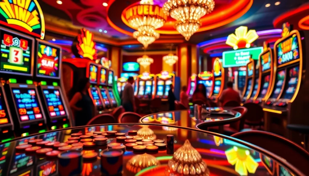 Exciting scene of slot demo scatter hitam in action at a vibrant casino.