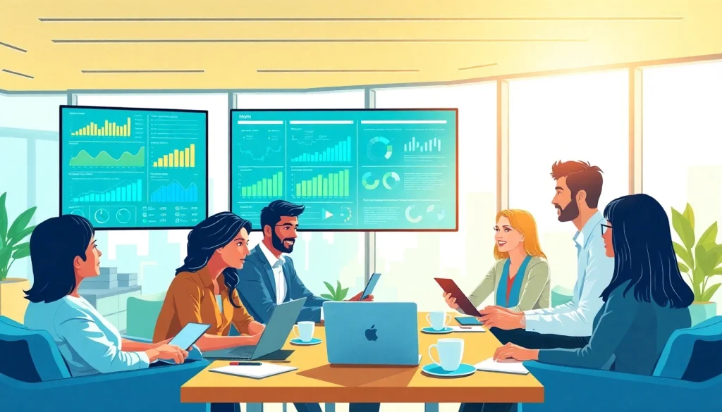 Interactive session on competitive intelligence faqs, showcasing teamwork and data analysis.